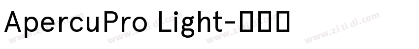 ApercuPro Light字体转换